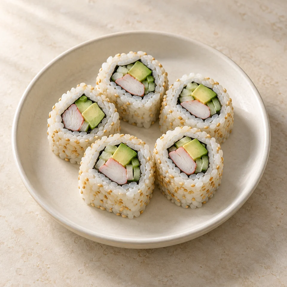 Sushi, california roll — ai-generated illustration