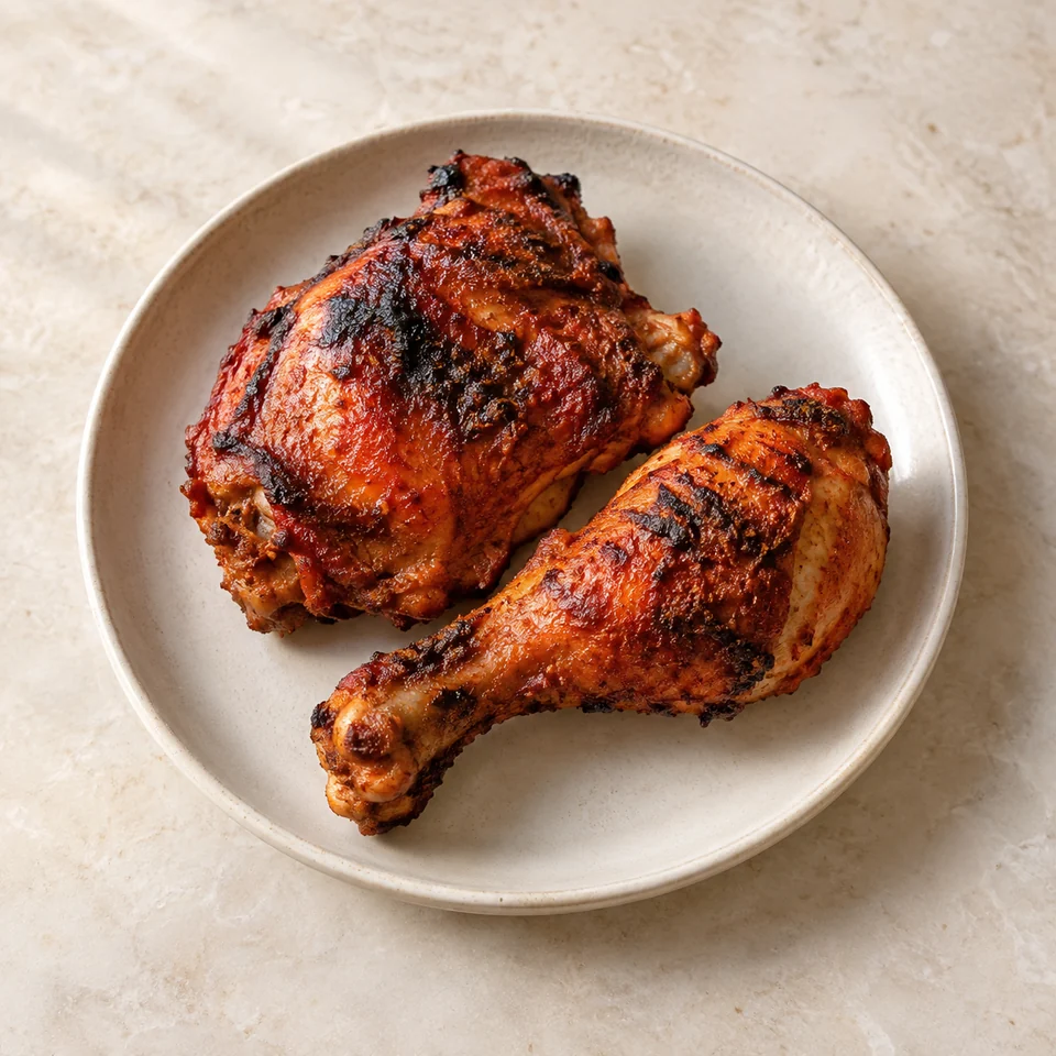 Tandoori chicken, homemade — ai-generated illustration