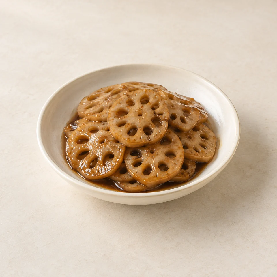 卤莲藕,AI 生成示意图