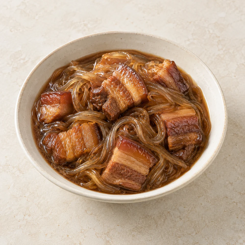 猪肉炖粉条,AI 生成示意图
