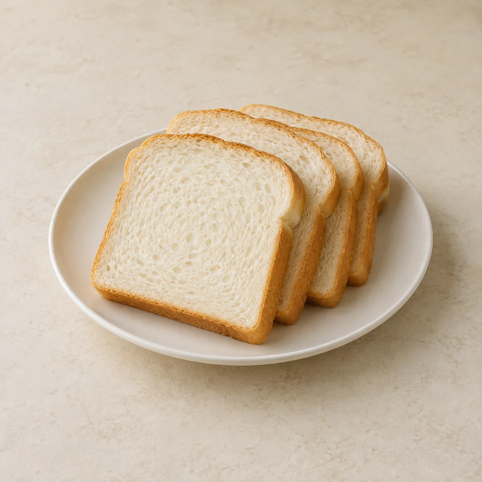 Bread, white, average — ai-generated illustration