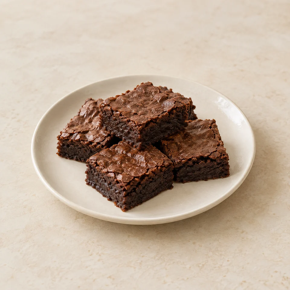 Brownies, chocolate, homemade — ai-generated illustration