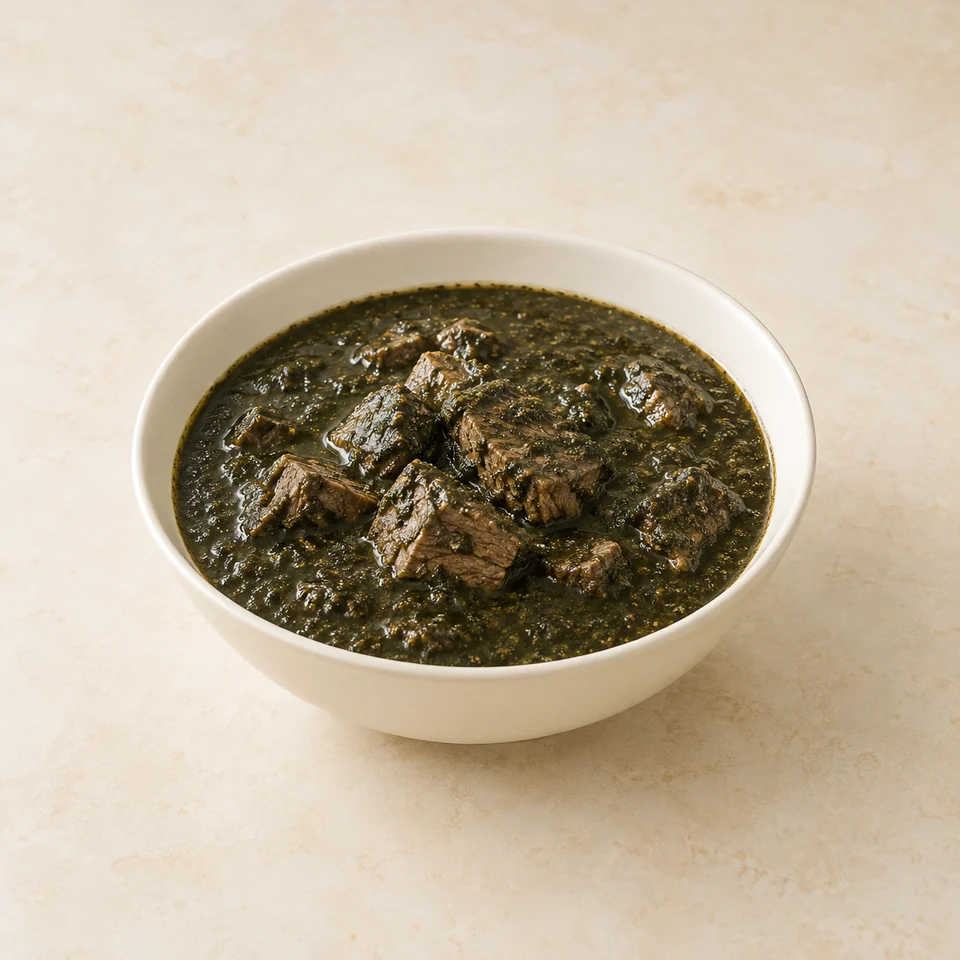家制黄麻叶牛肉炖菜,AI 生成示意图