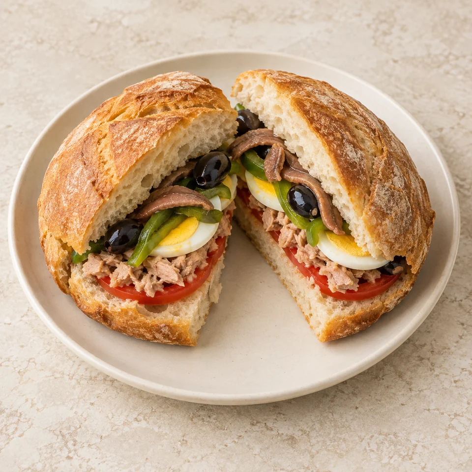 Pan bagnat — ai-generated illustration