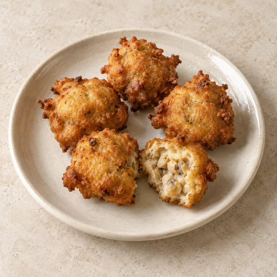Clam fritters — ai-generated illustration