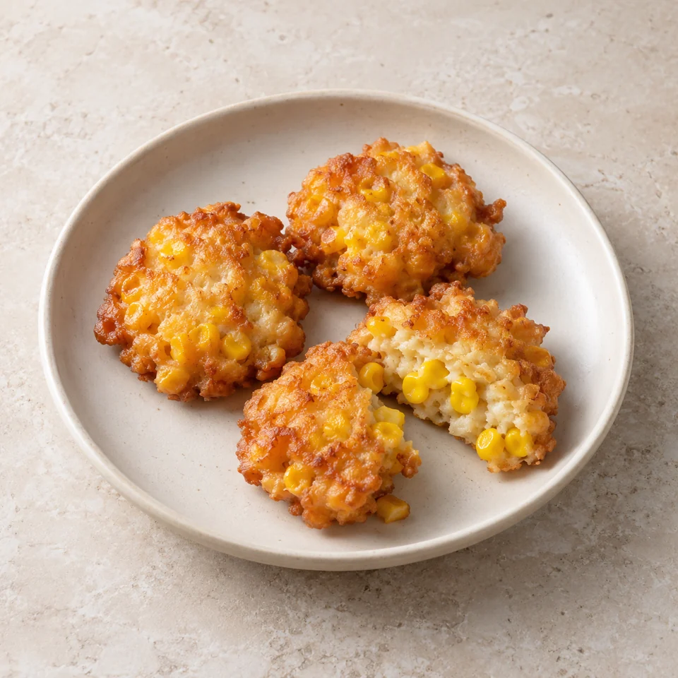 Corn fritters — ai-generated illustration