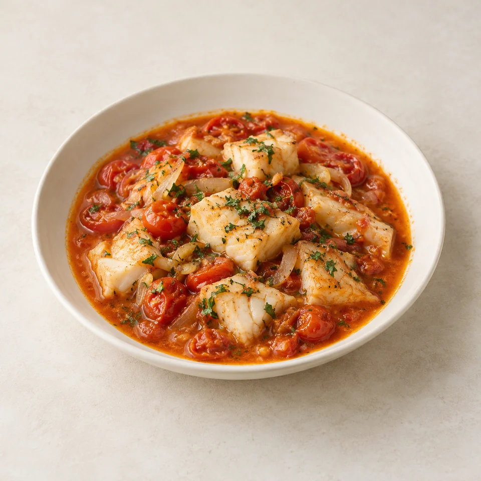 Cod stew — ai-generated illustration