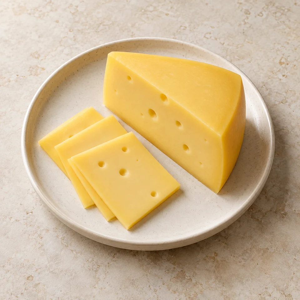 Cheese, Gouda — ai-generated illustration