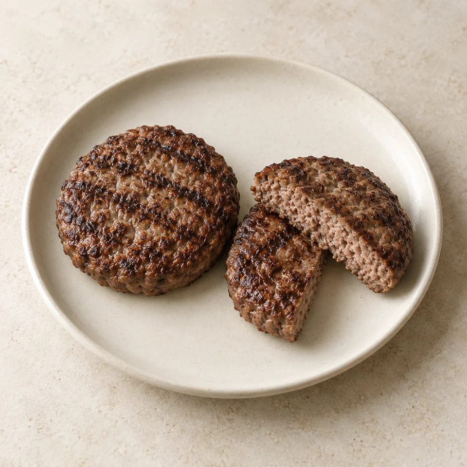 Burger, beef, grilled, homemade — ai-generated illustration