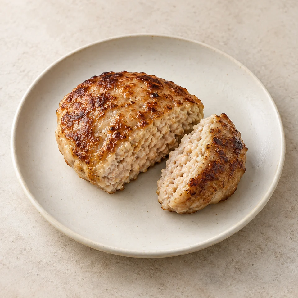 Japanese chicken hamburg steak — ai-generated illustration