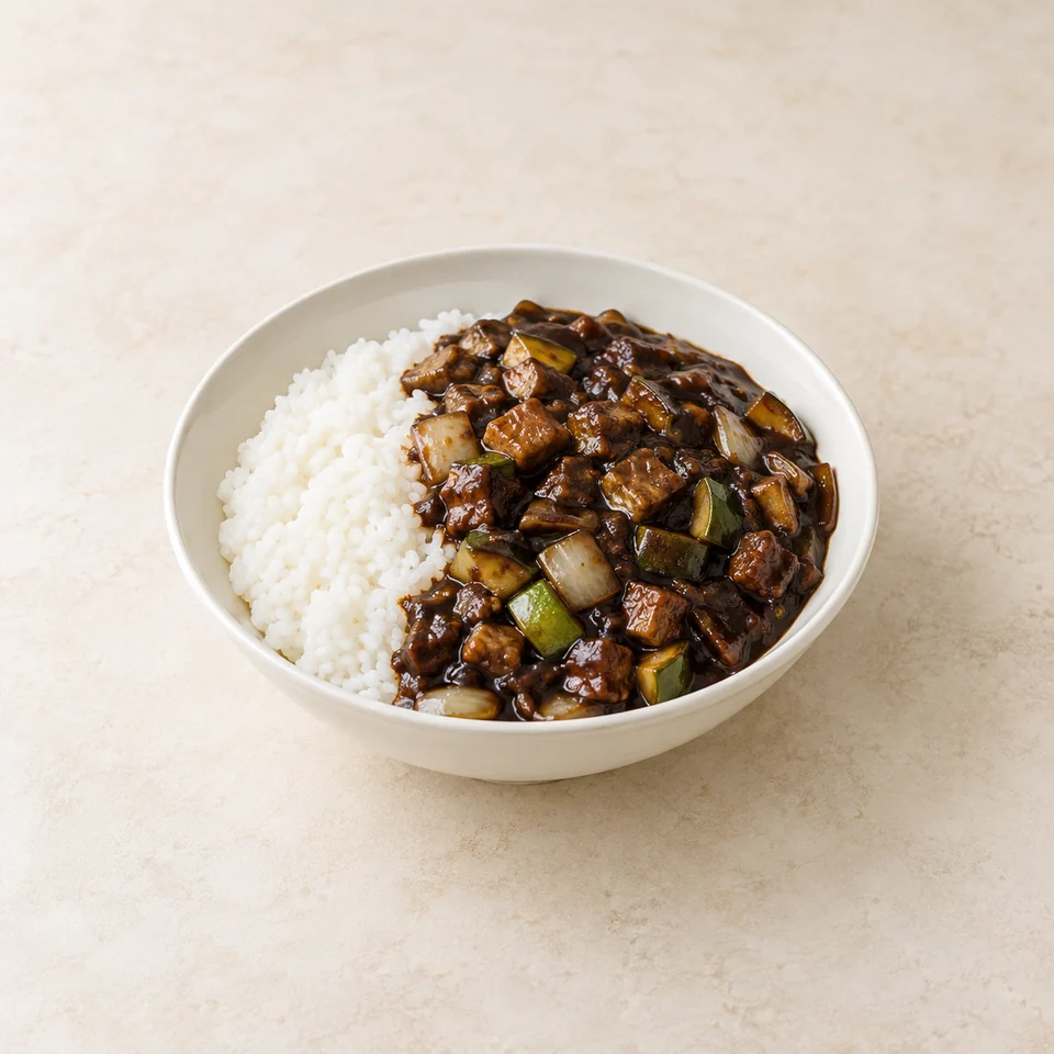 Jajang rice — ai-generated illustration