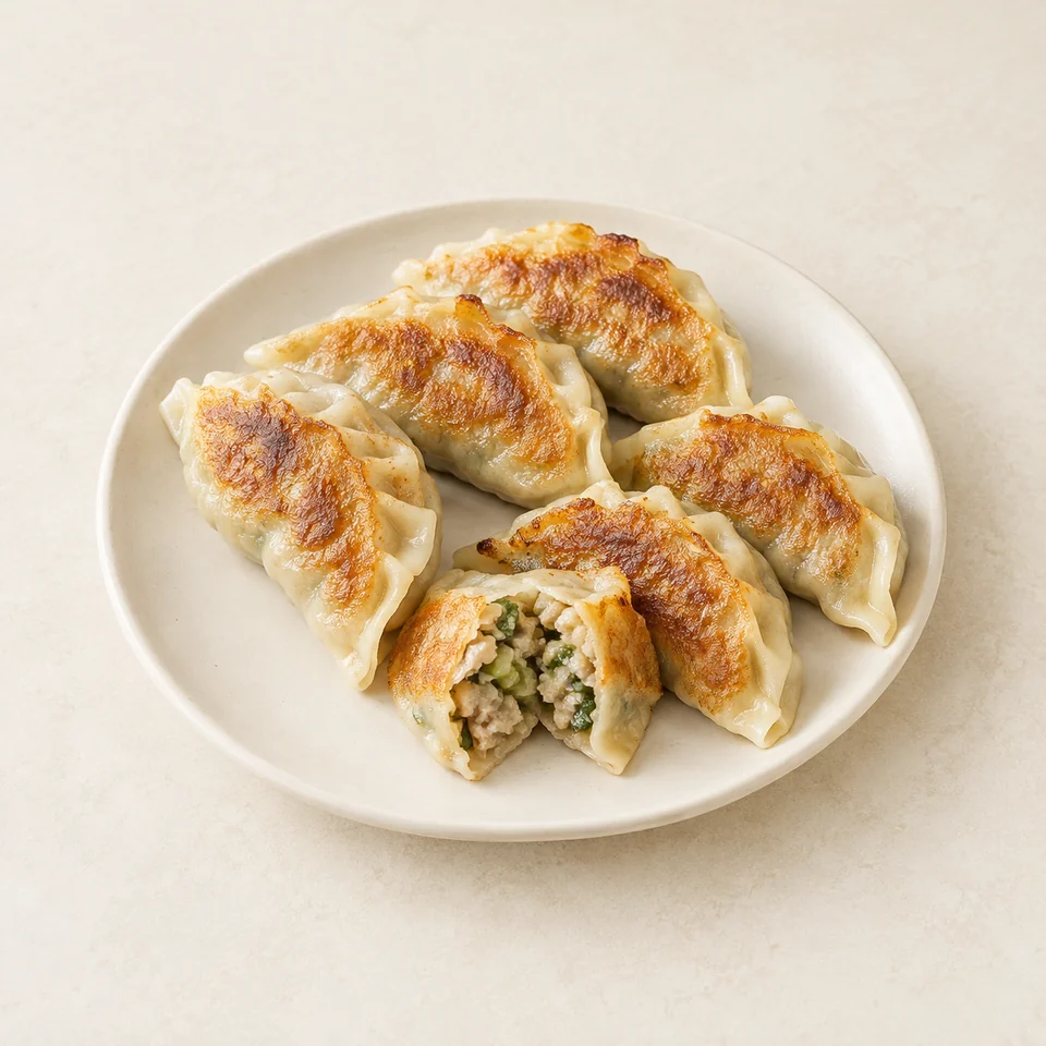 韩式煎饺,AI 生成示意图