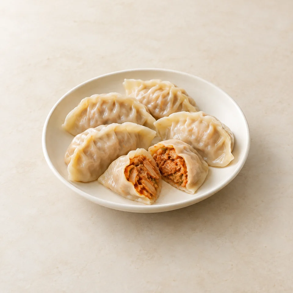 韩式泡菜饺子,AI 生成示意图