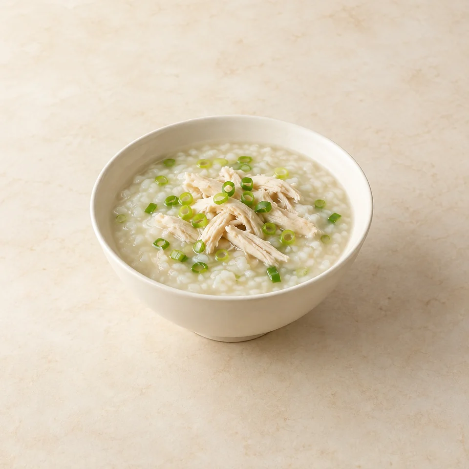 韩式鸡肉粥,AI 生成示意图