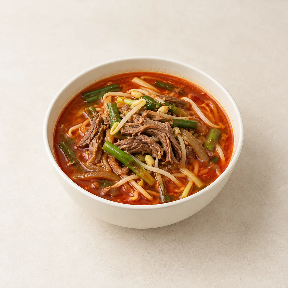 韩式辣牛肉汤,AI 生成示意图