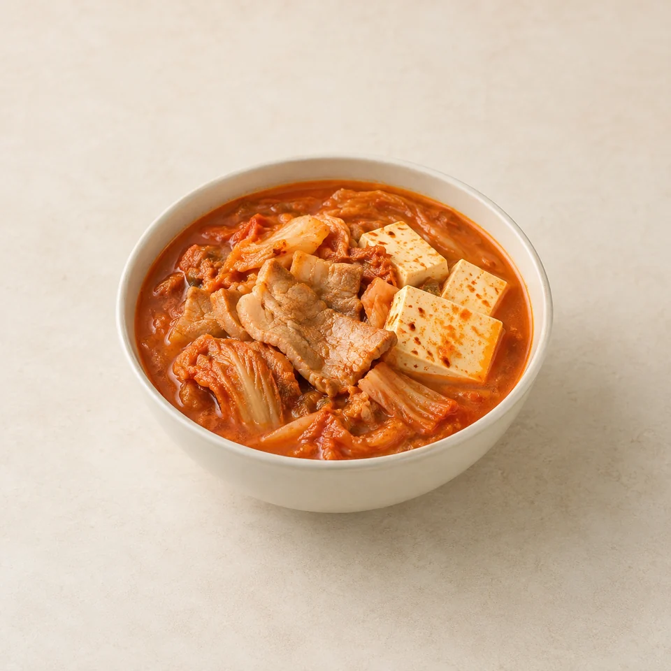 韩式猪肉泡菜汤,AI 生成示意图