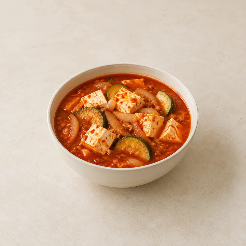 韩式辣酱豆腐汤,AI 生成示意图