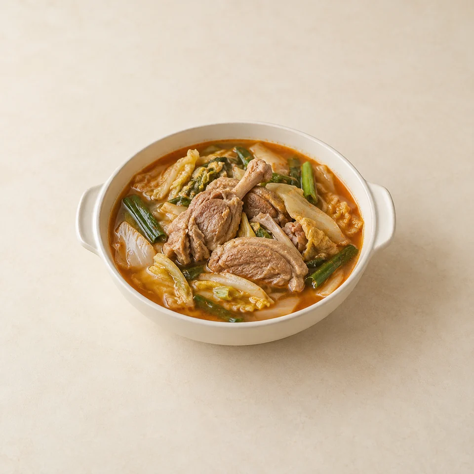 韩式鸭肉汤,AI 生成示意图