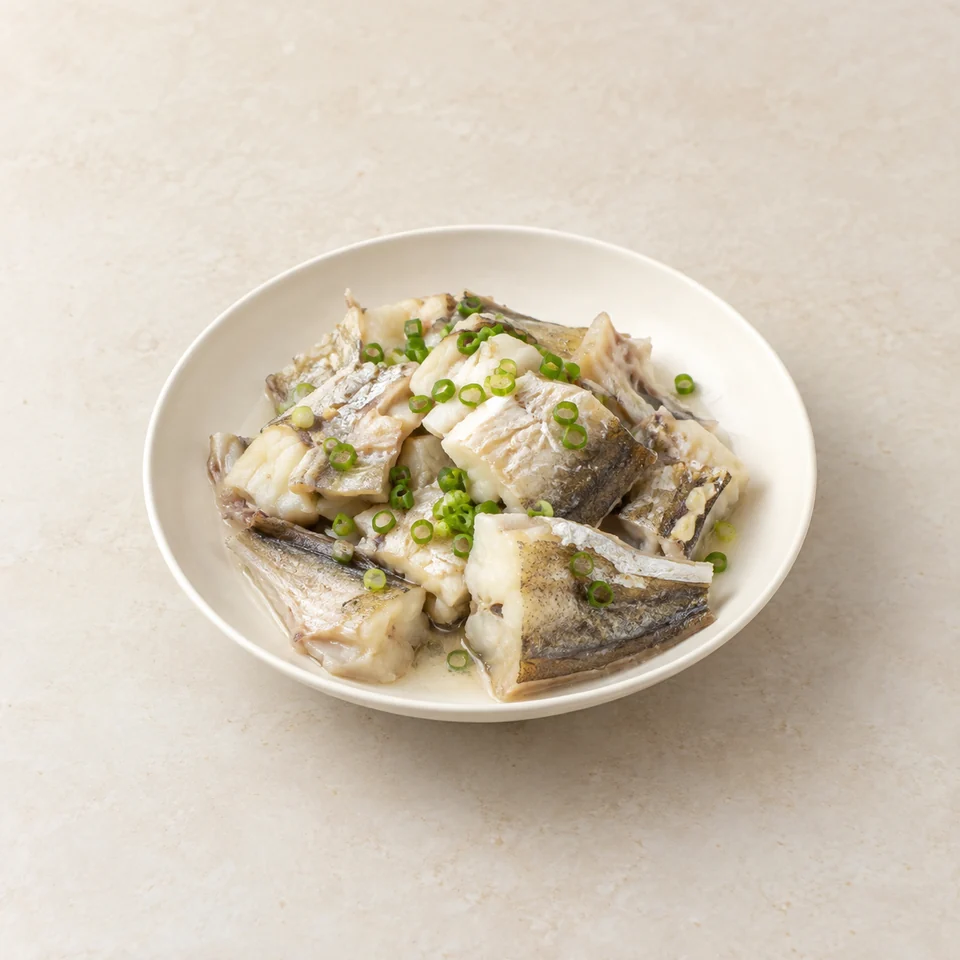 Steamed semi-dried pollock — ai-generated illustration