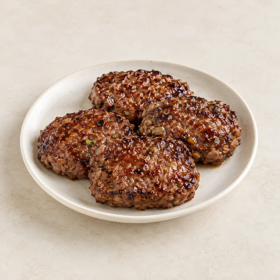 韩式烤排骨肉饼,AI 生成示意图