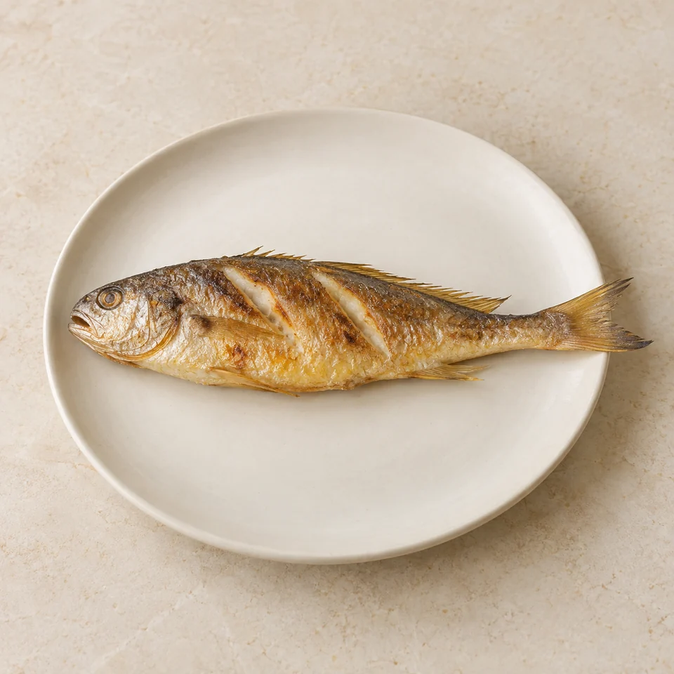 Grilled yellow croaker — ai-generated illustration