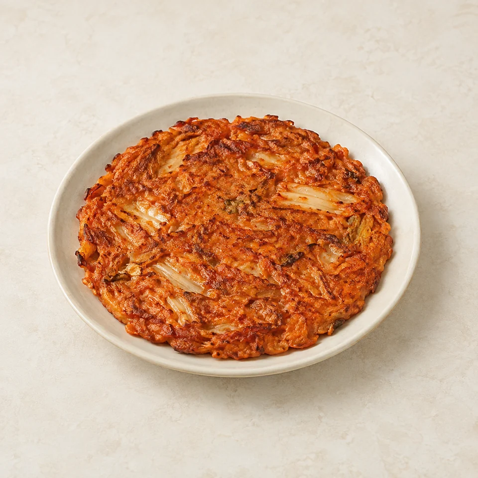 韩式泡菜煎饼,AI 生成示意图