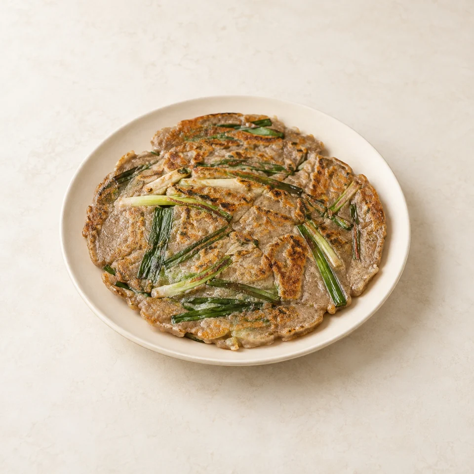 韩式荞麦煎饼,AI 生成示意图