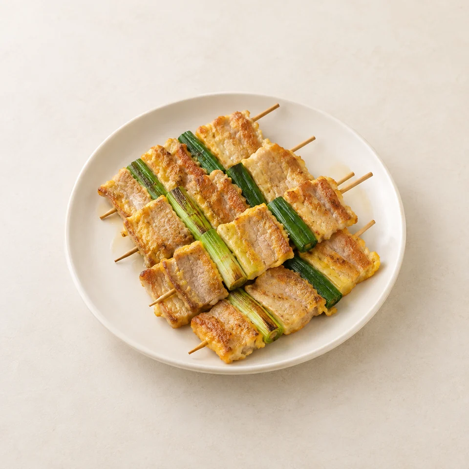 Pork sanjeok skewers — ai-generated illustration