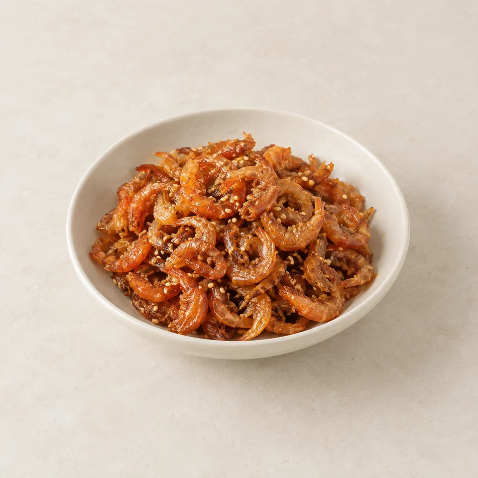 Stir-fried dried shrimp — ai-generated illustration