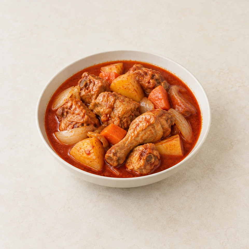 Dak-bokkeum-tang spicy chicken stew — ai-generated illustration
