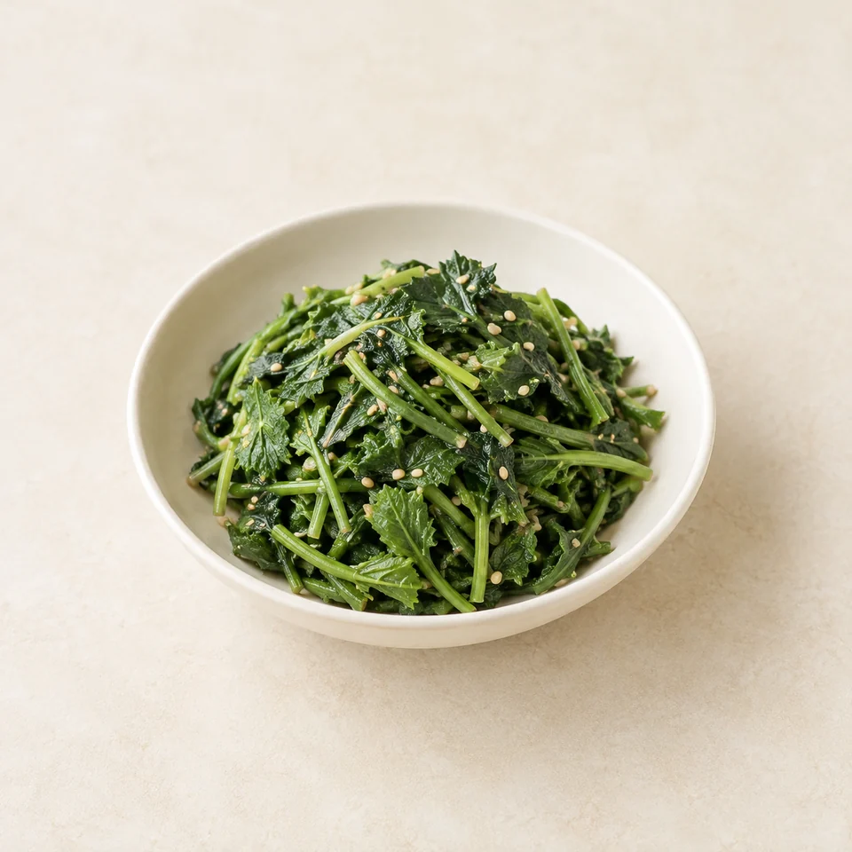 Seasoned chamnamul greens — ai-generated illustration