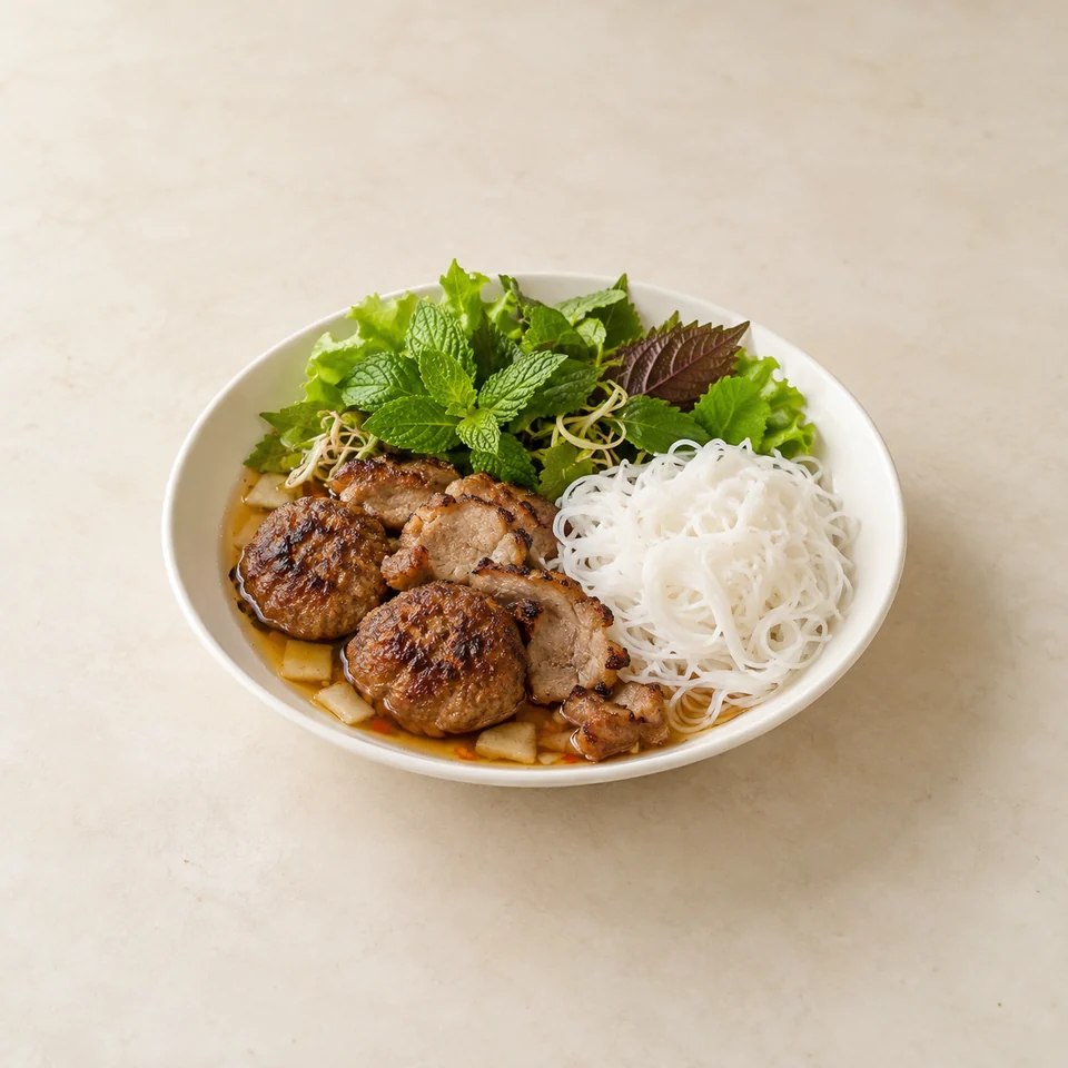 越南烤肉米粉(韩国餐馆参考),AI 生成示意图