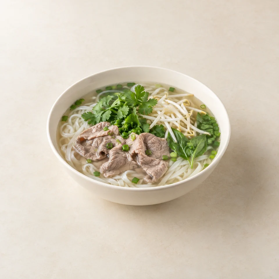 越南米粉汤(韩国餐馆参考),AI 生成示意图