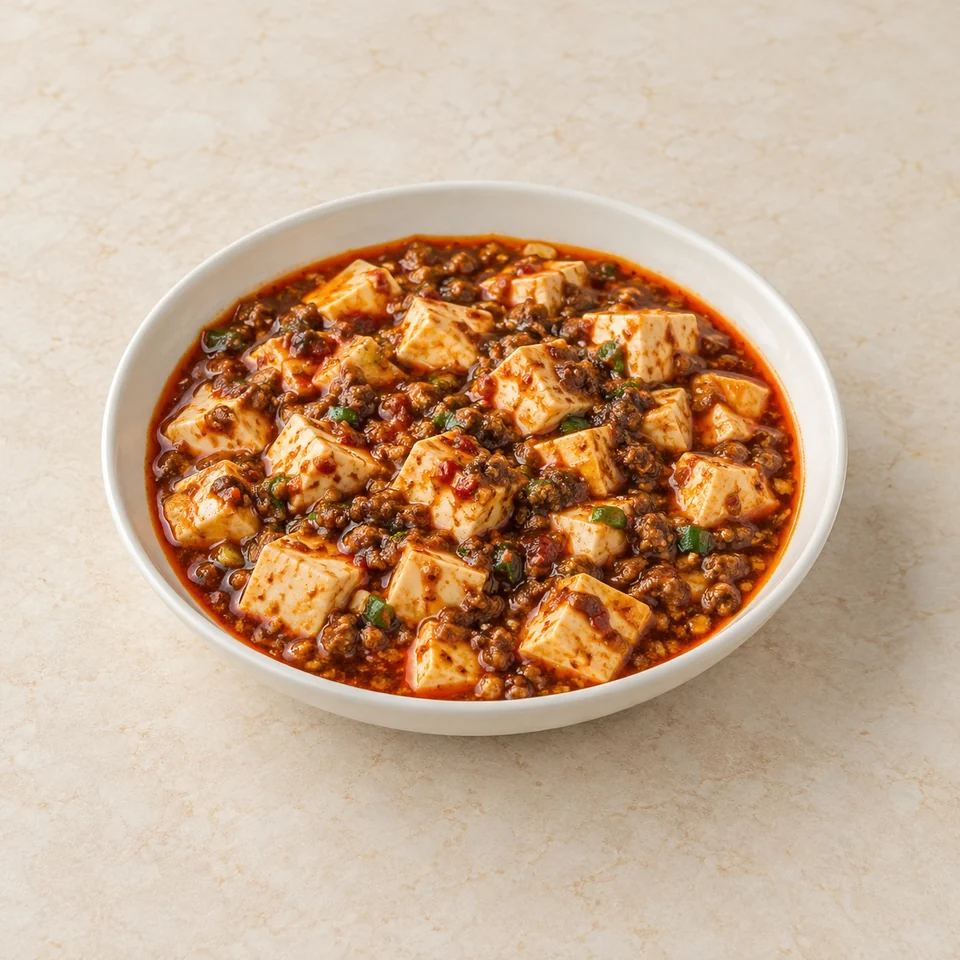 麻婆豆腐,AI 生成示意图