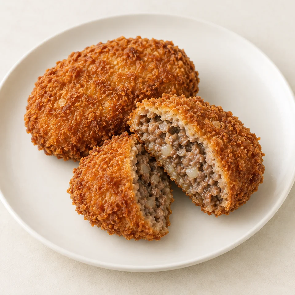 Menchi katsu — ai-generated illustration