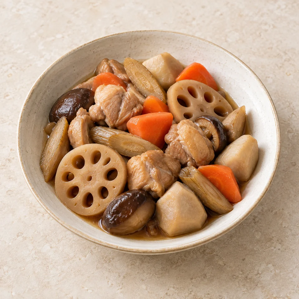 筑前煮,AI 生成示意图