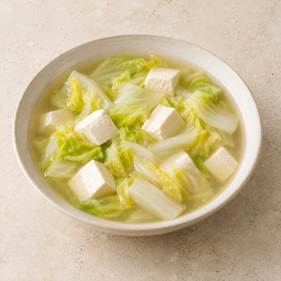 白菜豆腐汤,AI 生成示意图