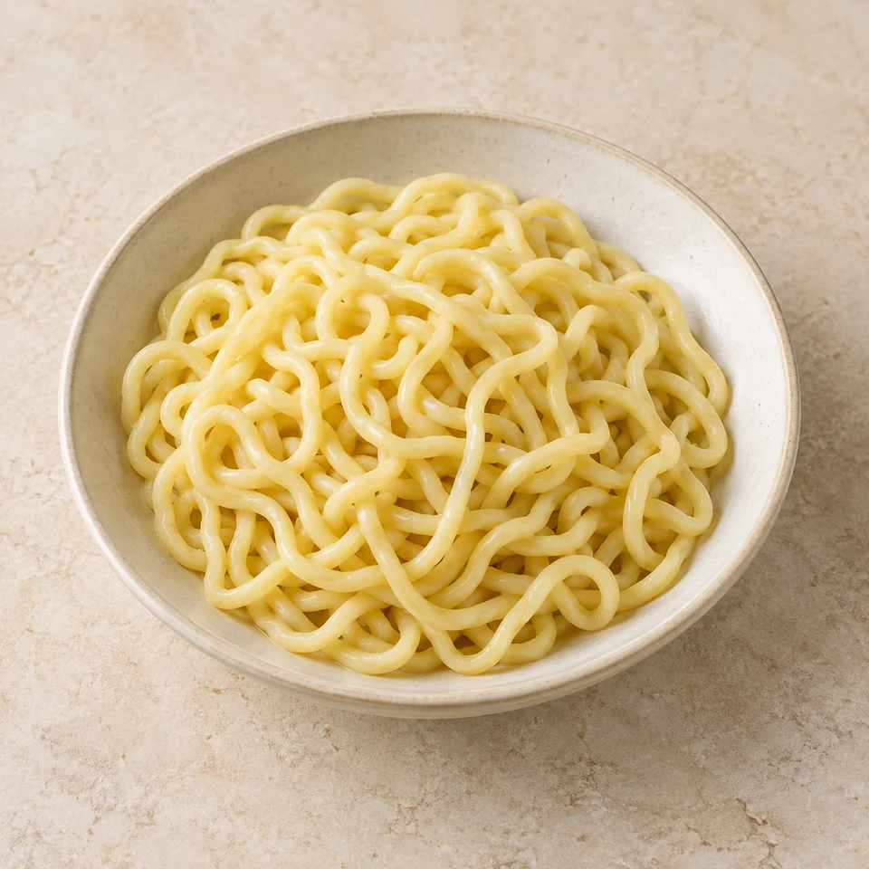 冲绳荞麦面(煮熟),AI 生成示意图