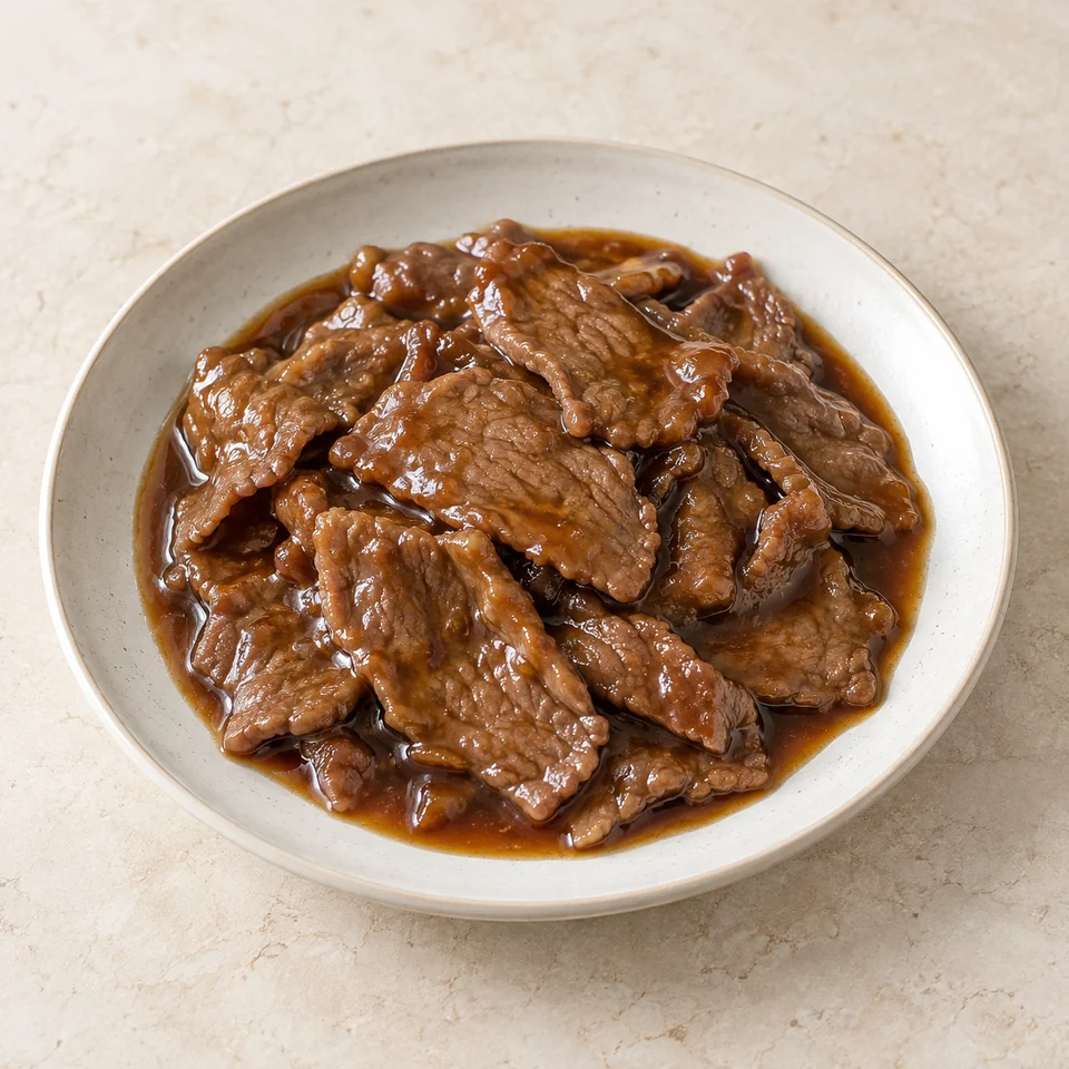 蚝油牛肉,AI 生成示意图