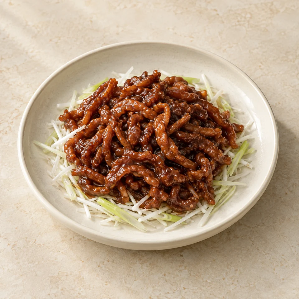 京酱肉丝,AI 生成示意图