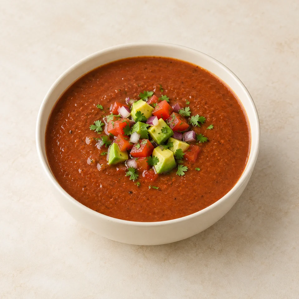Mexican-style chilli bean soup — ai-generated illustration