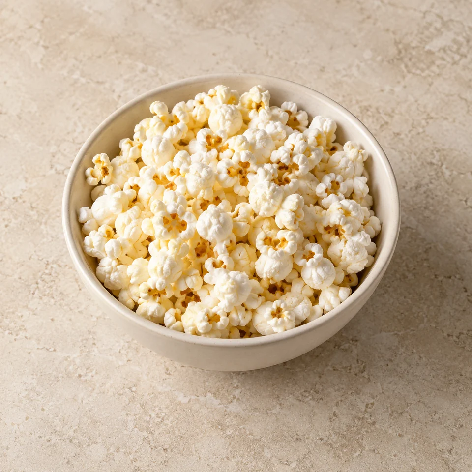 Popcorn, salted, retail — ai-generated illustration