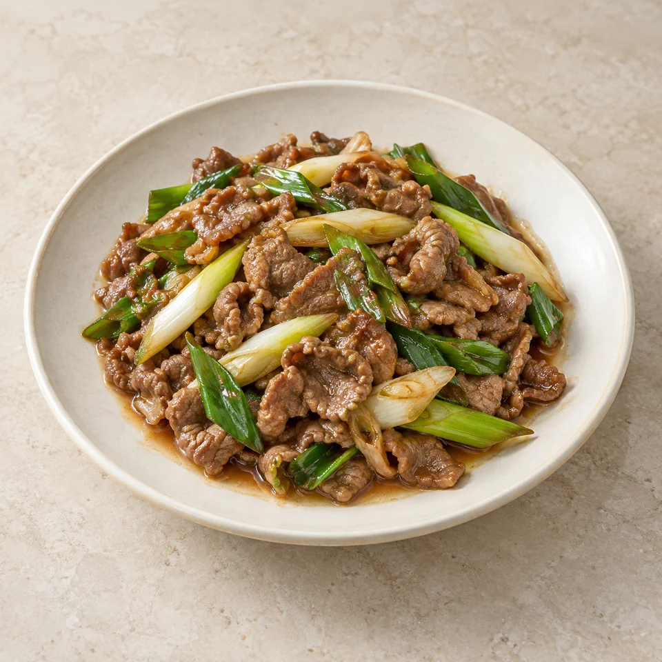 葱爆羊肉,AI 生成示意图