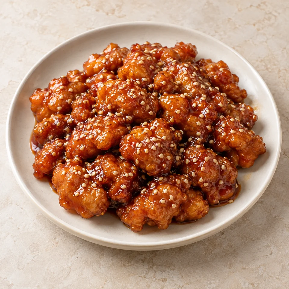 芝麻鸡，AI 生成示意图