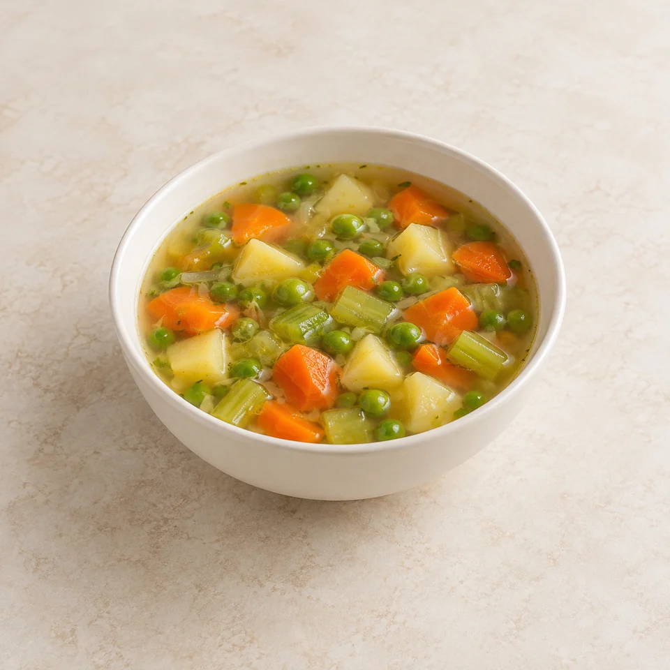 Soup, vegetable, homemade — ai-generated illustration