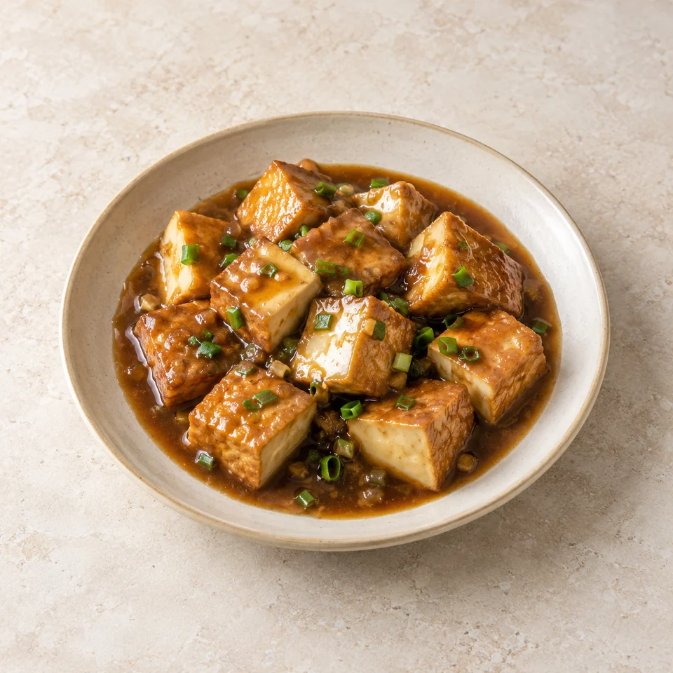 红烧豆腐,AI 生成示意图