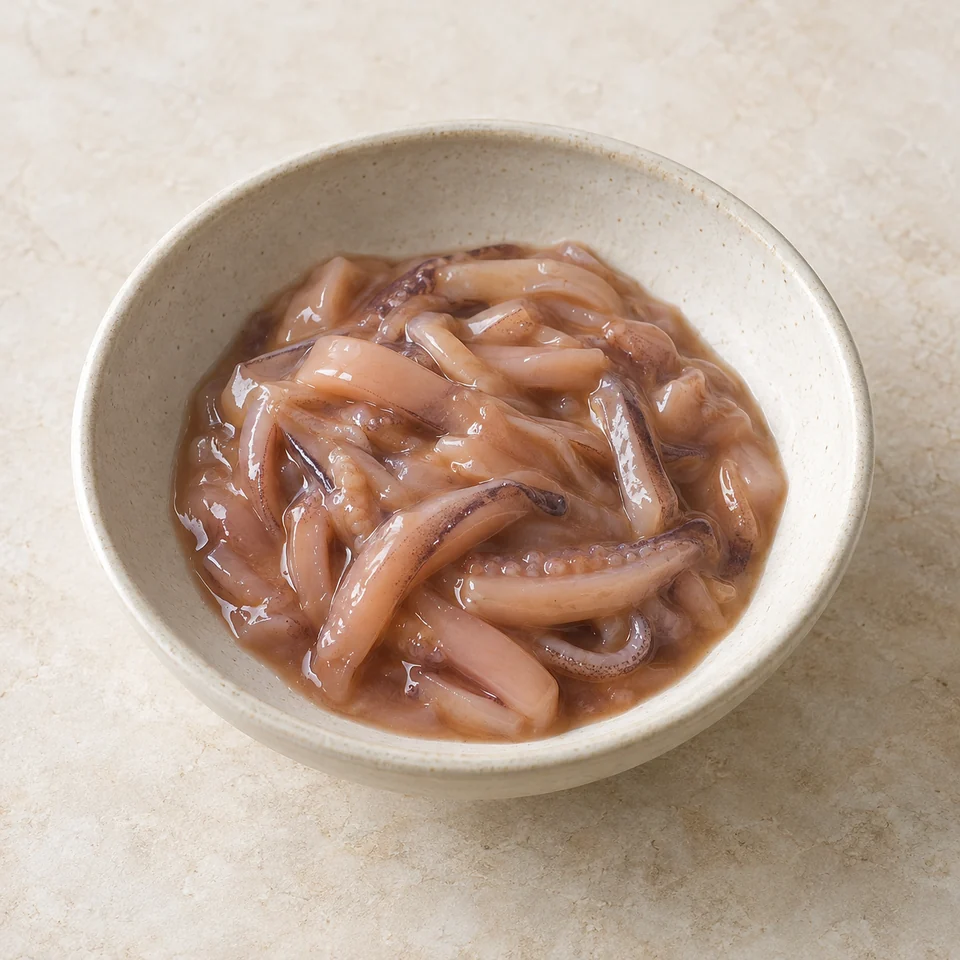 Squid shiokara — ai-generated illustration