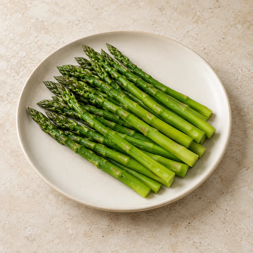 Asparagus, steamed — ai-generated illustration