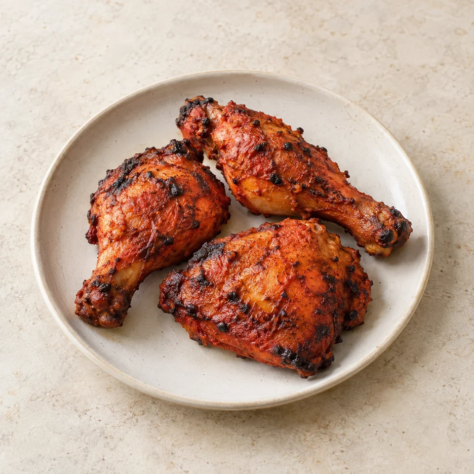 Curry, chicken tandoori, retail, reheated — ai-generated illustration