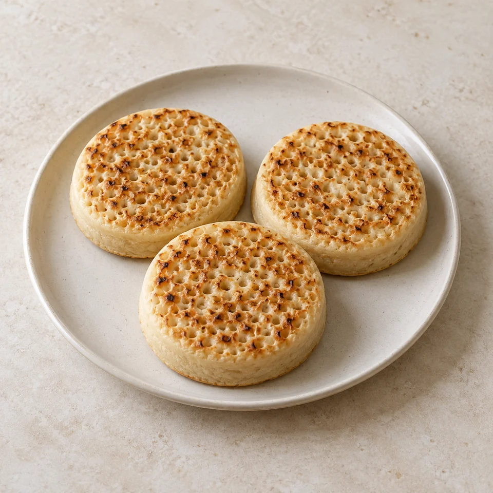 Crumpets, toasted — ai-generated illustration